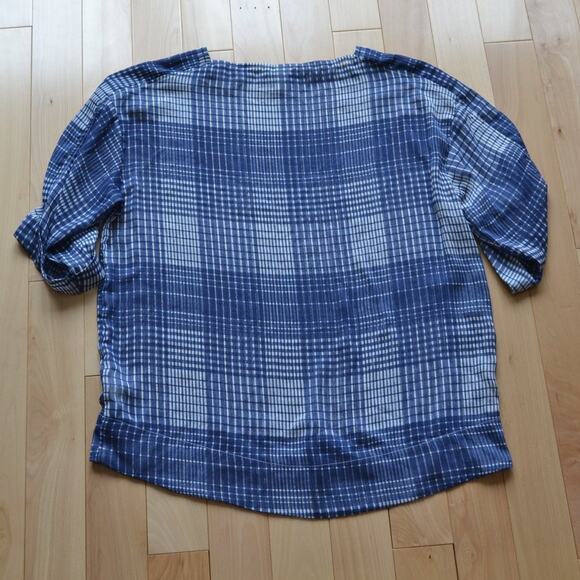 H&M Plaid Blouse Size 8 - Picture 4 of 4